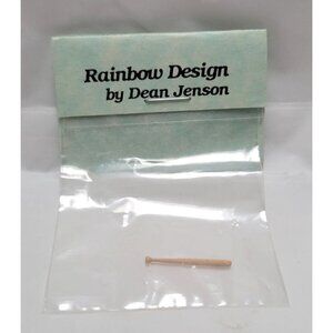 Vintage Miniature Dollhouse Baseball Bat By Rainbow Design & Dean Jenson